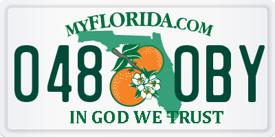 FL license plate 0480BY