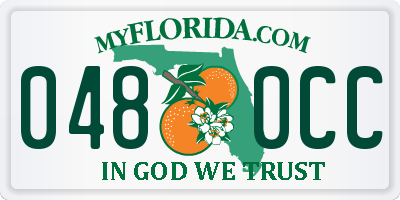 FL license plate 0480CC