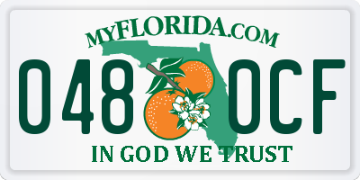 FL license plate 0480CF