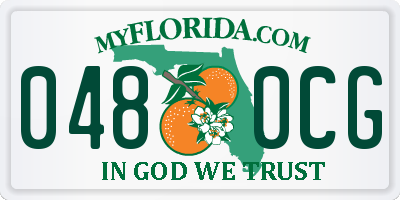FL license plate 0480CG