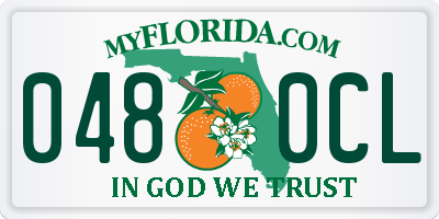 FL license plate 0480CL