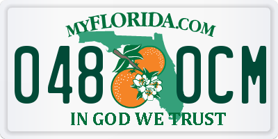 FL license plate 0480CM
