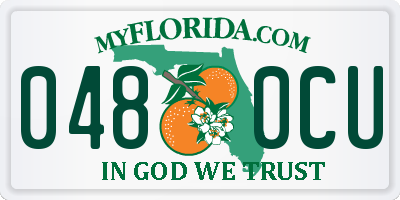 FL license plate 0480CU