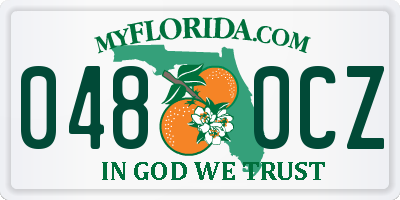 FL license plate 0480CZ