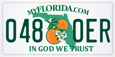 FL license plate 0480ER