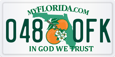 FL license plate 0480FK