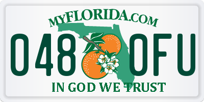 FL license plate 0480FU