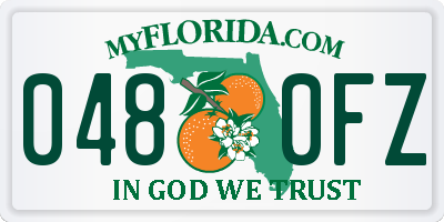 FL license plate 0480FZ