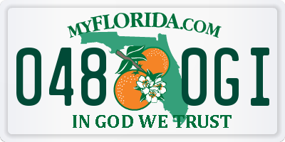 FL license plate 0480GI