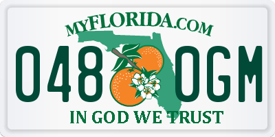FL license plate 0480GM