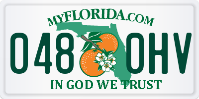 FL license plate 0480HV