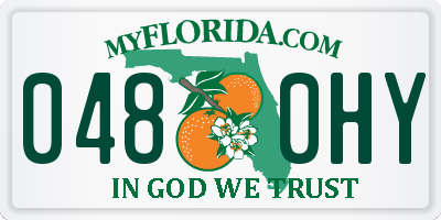 FL license plate 0480HY