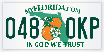 FL license plate 0480KP