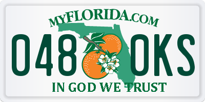 FL license plate 0480KS