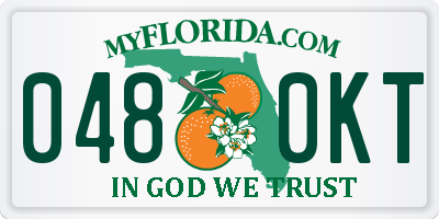 FL license plate 0480KT
