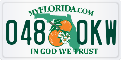 FL license plate 0480KW