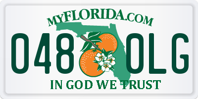 FL license plate 0480LG