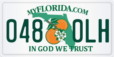 FL license plate 0480LH