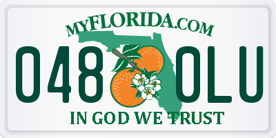 FL license plate 0480LU