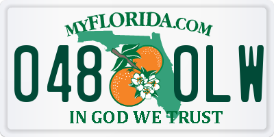 FL license plate 0480LW