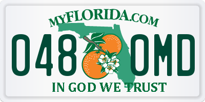 FL license plate 0480MD
