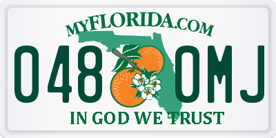 FL license plate 0480MJ