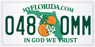 FL license plate 0480MM