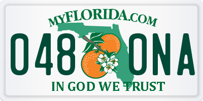 FL license plate 0480NA