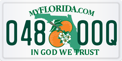 FL license plate 0480OQ