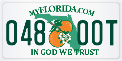 FL license plate 0480OT