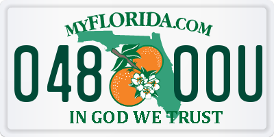 FL license plate 0480OU
