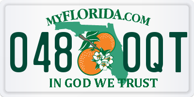 FL license plate 0480QT
