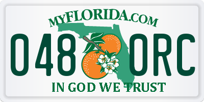FL license plate 0480RC