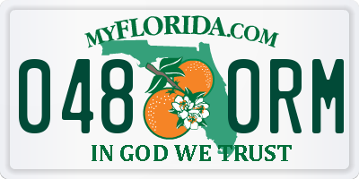 FL license plate 0480RM