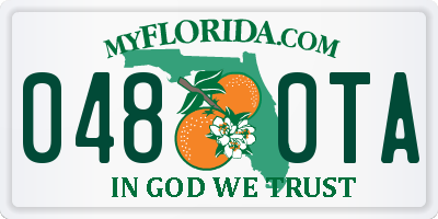 FL license plate 0480TA