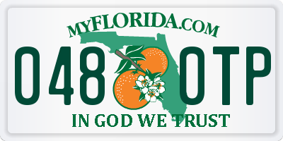 FL license plate 0480TP