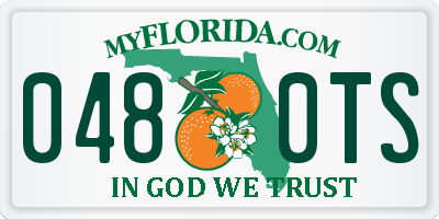 FL license plate 0480TS