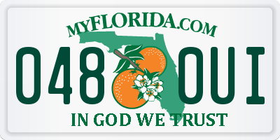 FL license plate 0480UI