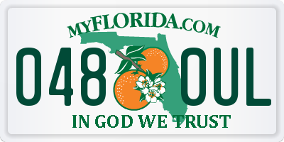 FL license plate 0480UL
