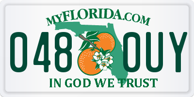 FL license plate 0480UY