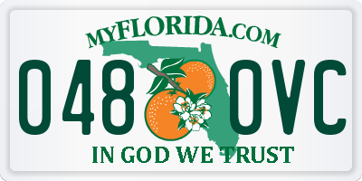 FL license plate 0480VC