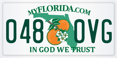 FL license plate 0480VG