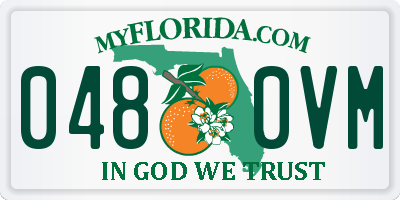 FL license plate 0480VM