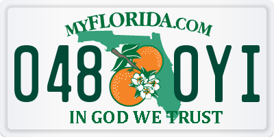 FL license plate 0480YI