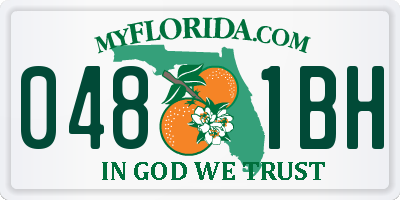 FL license plate 0481BH