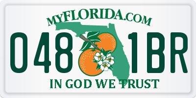 FL license plate 0481BR