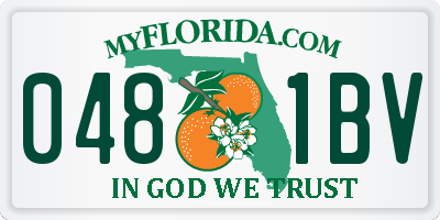 FL license plate 0481BV