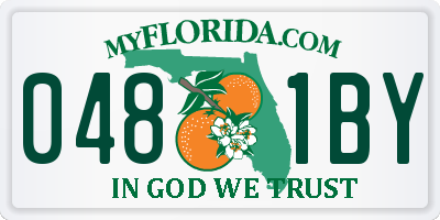 FL license plate 0481BY