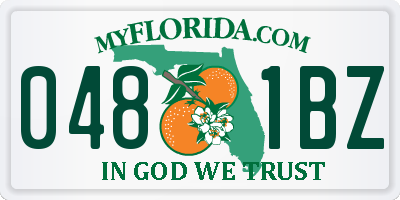 FL license plate 0481BZ