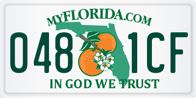 FL license plate 0481CF